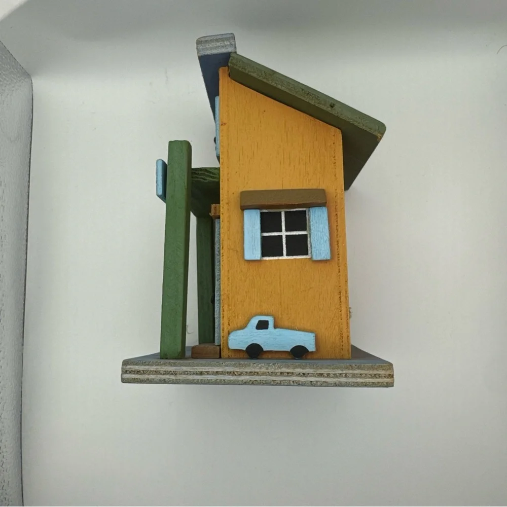 Wooden Gas Station Birdhouse